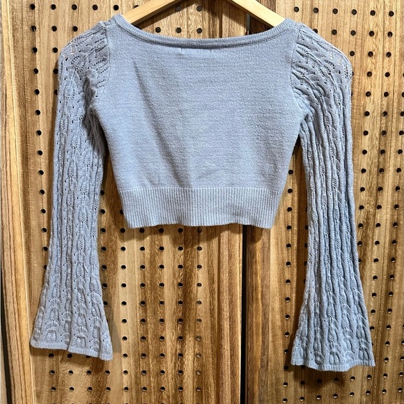 Papermoon Light Blue Knit Crop Top - Picture 5 of 5
